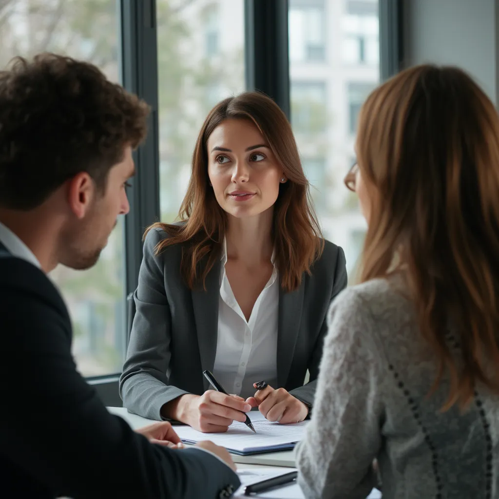 Directora ejecutiva hablando
